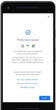 谷歌现在将允许您自动删除位置和活动历史记录