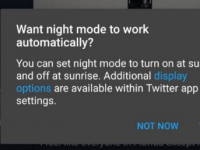 安卓版7.2的Twitter带来了夜间模式功能