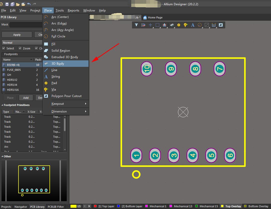 用AD20绘制PCB（电路板）3D效果图的方法