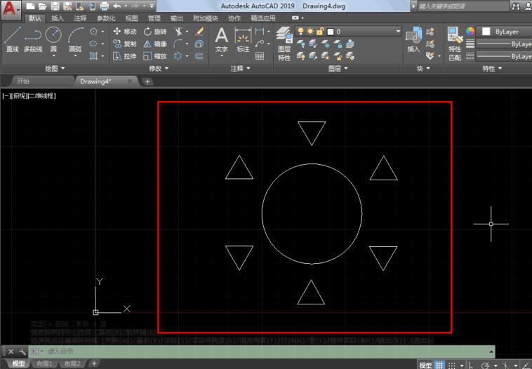 AutoCAD2019环形阵列如何使用