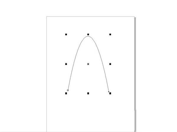 CorelDraw X4做出抛物线的方法步骤截图