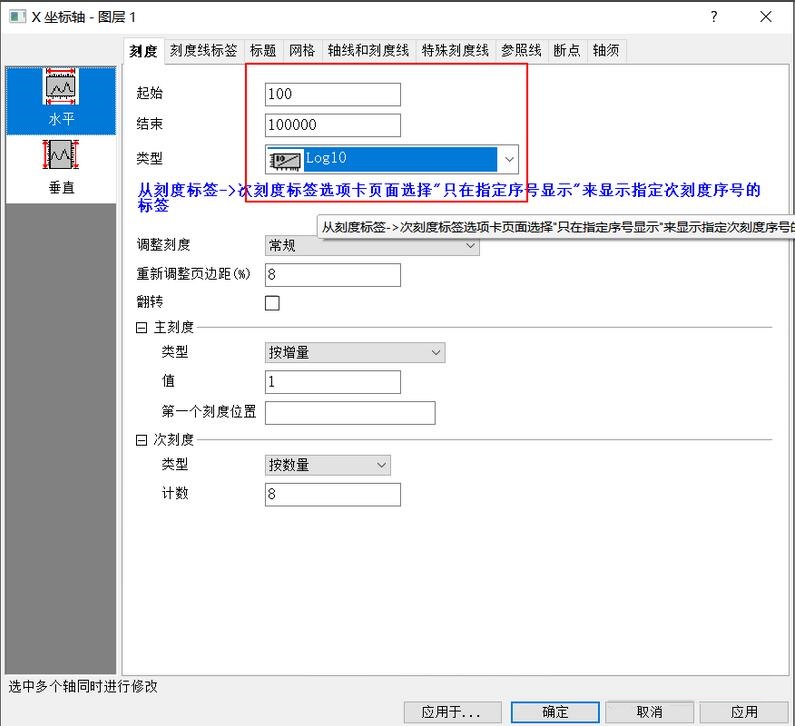 如何使用origin绘制雷诺数摩擦系数双对数曲线图