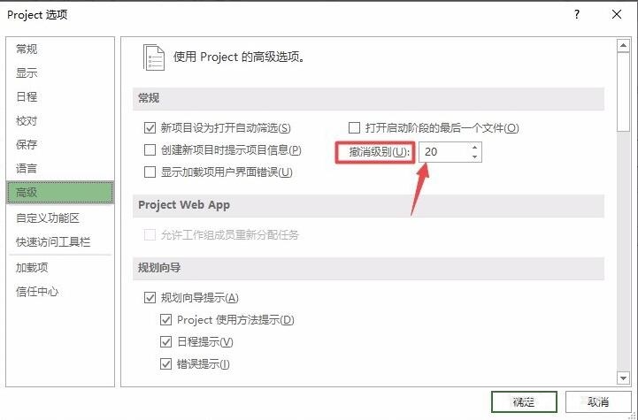 Project如何更改撤销级别