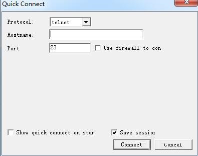SecureCRT创建telnet连接