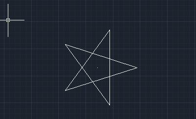 autocad2012如何画五角星：[1]