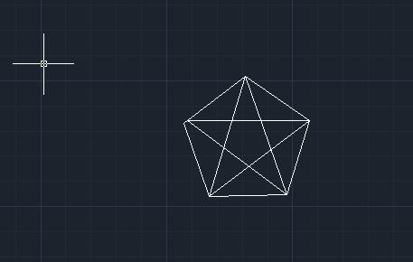 autocad2012如何画五角星：[1]