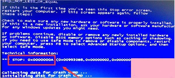 Windows7蓝屏报错0x000000a该怎么办？