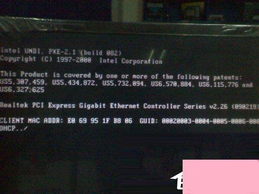 电脑开机出现CLIENT MAC ADDR如何解决？
