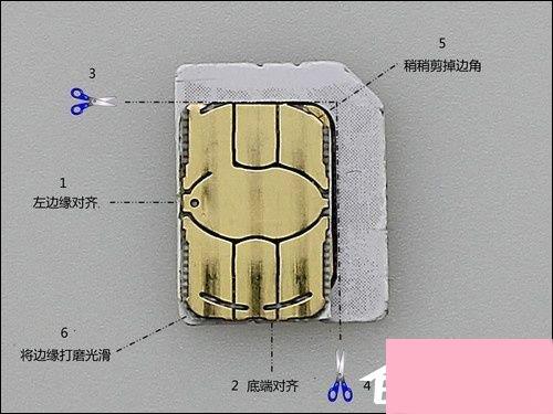 手机卡剪卡教程分享 新旧SIM卡剪成Nano卡的方法