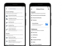 Facebook简化了移动设备上的设置页面