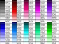 电脑系统小知识：HTML字体颜色代码表 RGB颜色查询对照表