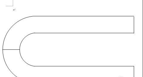 如何在word中绘制立体U型磁铁