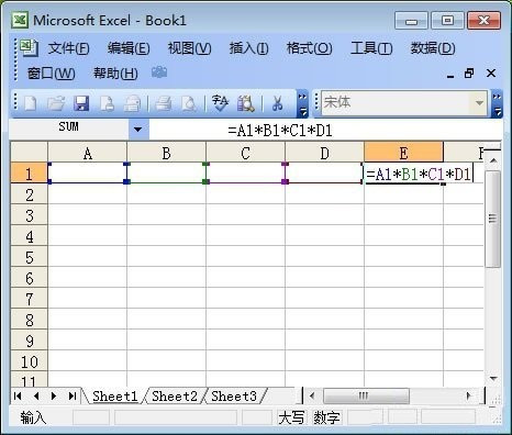 excel表格乘法的基本操作：excel表格乘法公式怎么输入