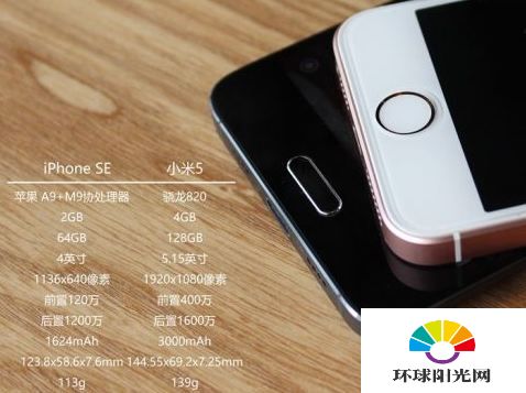 iPhonese和小米5有什么区别 iPhone SE小米5参数对比