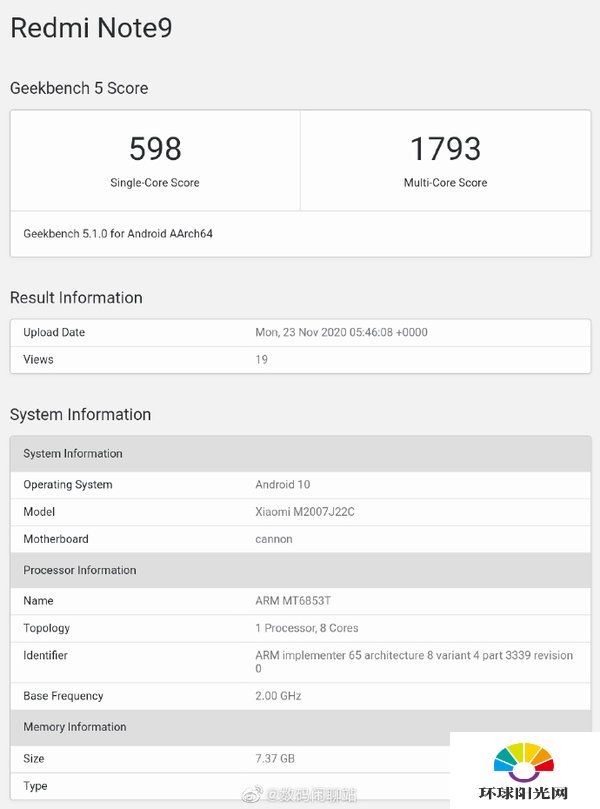 红米note9跑分多少-红米note9跑分详情