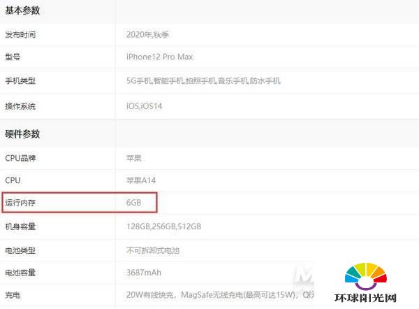 iphone12promax运行内存多大-iphone12promax运行内存多少g