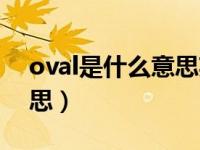 oval是什么意思英语怎么读（oval是什么意思）