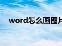 word怎么画图片步骤（word怎么画图）