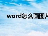 word怎么画图片步骤（word怎么画图）