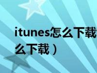 itunes怎么下载音乐到苹果手机（itunes怎么下载）