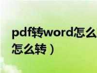 pdf转word怎么转换成横排字（pdf转word怎么转）