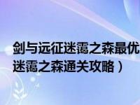 剑与远征迷霭之森最优路线一览（剑与远征迷霭之森怎么过迷霭之森通关攻略）