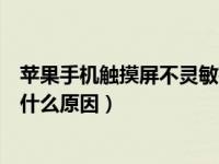 苹果手机触摸屏不灵敏有得调吗（苹果手机触摸屏不灵敏是什么原因）