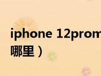 iphone 12promax（iphone 12指纹设置在哪里）