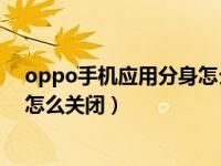 oppo手机应用分身怎么开启不了（OPPO手机的应用分身怎么关闭）