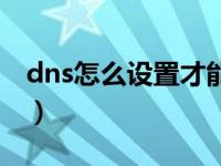 dns怎么设置才能用于tiktok（dns怎么设置）