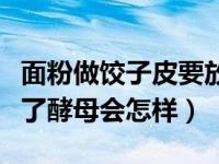 面粉做饺子皮要放酵母和泡打粉吗（饺子皮放了酵母会怎样）