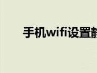 手机wifi设置静态ip（手机wifi设置）