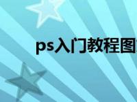 ps入门教程图文（ps入门图文教程）