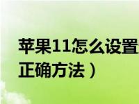 苹果11怎么设置定时开关机（苹果11开关机正确方法）