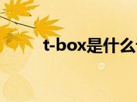 t-box是什么设备（t-box是什么）