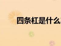 四条杠是什么车（五条杠是什么车）