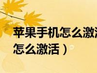 苹果手机怎么激活facetime通话（苹果手机怎么激活）