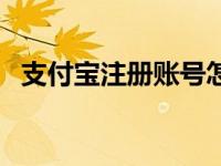 支付宝注册账号怎么改（支付宝注册账号）