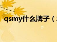 qsmy什么牌子（zatye damy是什么牌子）