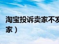 淘宝投诉卖家不发货有什么后果（淘宝投诉卖家）