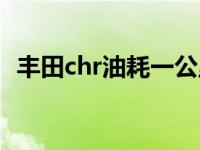 丰田chr油耗一公里多少钱（丰田chr油耗）