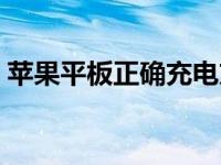 苹果平板正确充电方法（苹果正确充电方法）