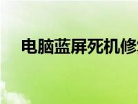 电脑蓝屏死机修复视频（电脑蓝屏死机）