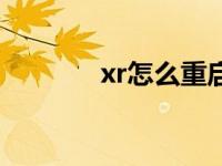 xr怎么重启动（xr怎么重启）