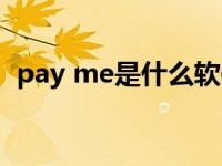 pay me是什么软件（pay me是什么软件）