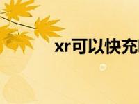 xr可以快充吗（xr可以快充吗）