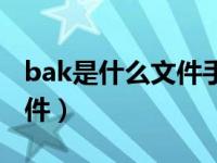 bak是什么文件手机可以删除（bak是什么文件）