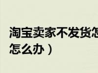 淘宝卖家不发货怎么办知乎（淘宝卖家不发货怎么办）