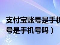 支付宝账号是手机号码可以转账吗（支付宝账号是手机号吗）