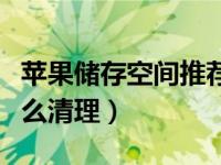 苹果储存空间推荐怎么清理（苹果空间不足怎么清理）